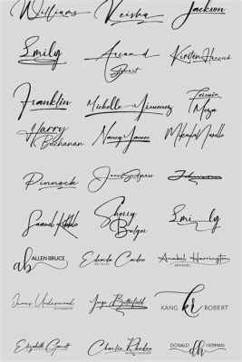 Are Signatures in Cursive a Vanishing Art?