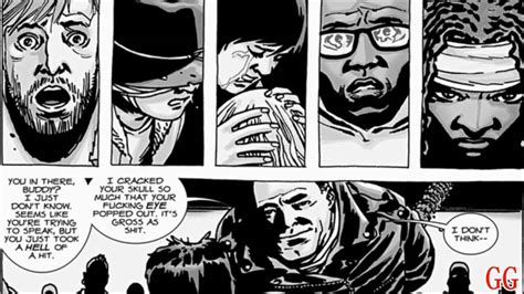 how does glenn die in the comics how do different comic book adaptations of glenn's death differ?