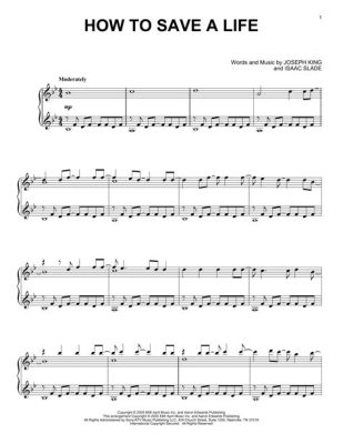 How to Save a Life Through Piano Sheet Music: An Insightful Journey